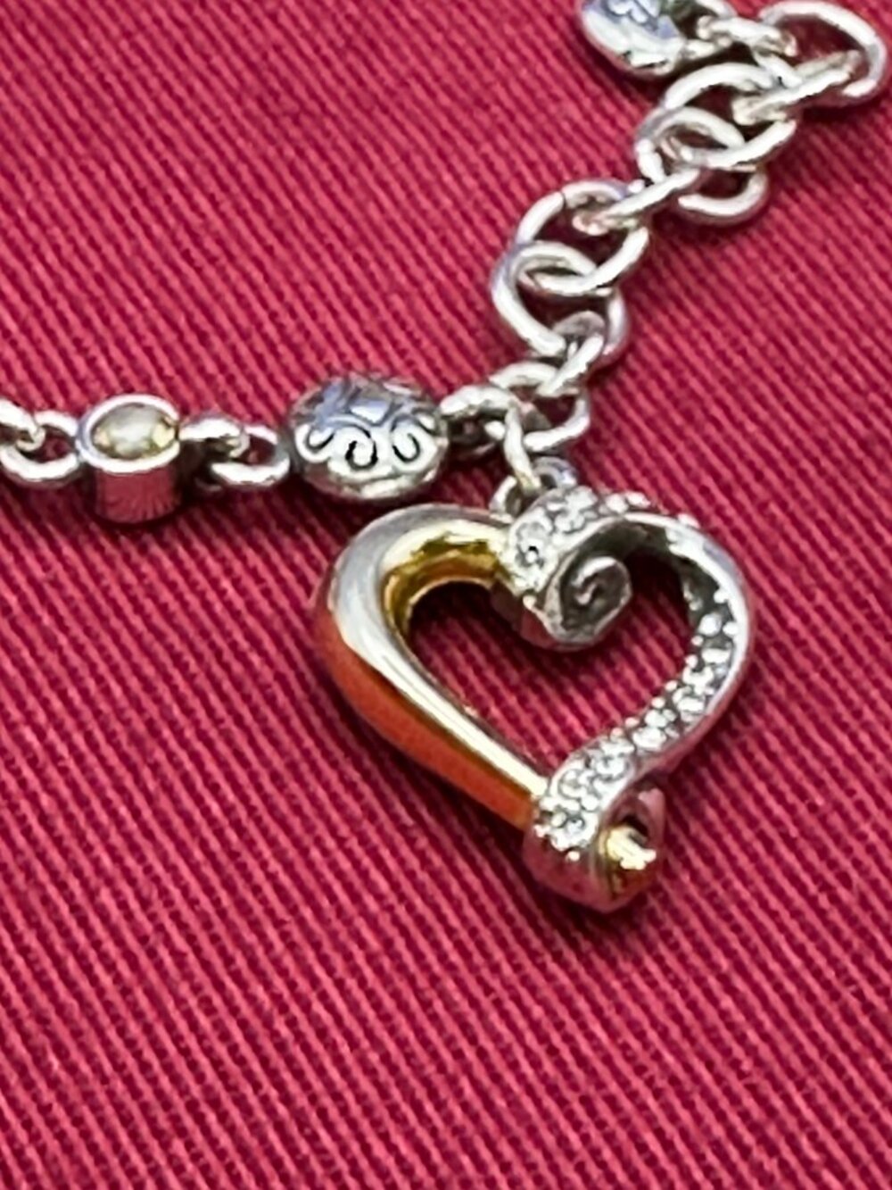 Brighton Awakened Heart Silver-Plated Heart Charm Bracelet - Picture 13 of 15